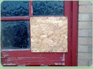 boarded up Billericay